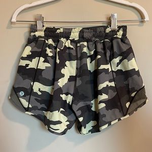 Camo Lululemon Hotty Hot Shorts